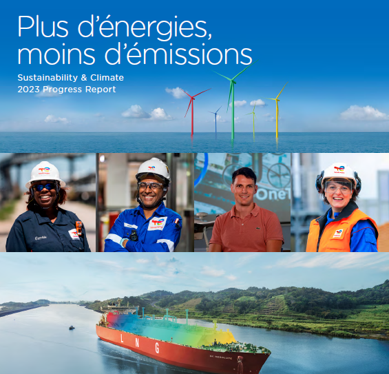 Plus d'énergies, moins d'émissions. Sustainability & Climate 2023 Progress Report