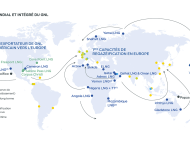 Infographie "Un acteur mondial et intégré du GNL" - voir description détaillée ci-après