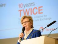 Speech by Odile de Damas-Nottin at the annual event of the TWICE network (Total Women's Initiative for Communication and Exchange) on the subject of Developing gender diversity in the group. Tour Coupole, La Défense.