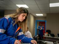 Tests de drones autonomes sur le plateau technique OLEUM (Dunkerque) avec la start-up Percepto, qui propose une technologie d'inspection et de surveillance de site qui allie drones autonomes et intelligence artificielle