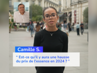 Camille S. « Est-ce qu'il y aura une hausse du prix de l'essence en 2024 ? »