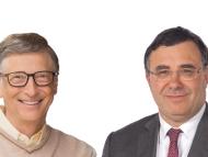 Portrait of Bill Gates and Patrick Pouyanné 