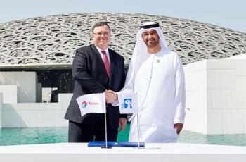 Sultan Al Jaber et Patrick Pouyanne - Signature Accord