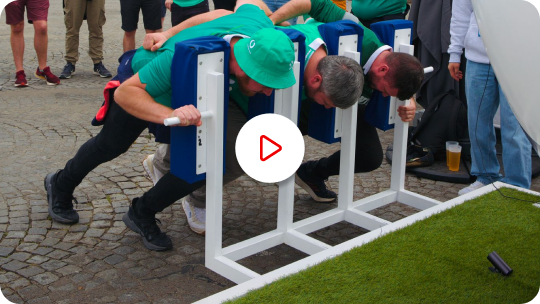 The energy scrum in the Fanzones - watch the video on Youtube